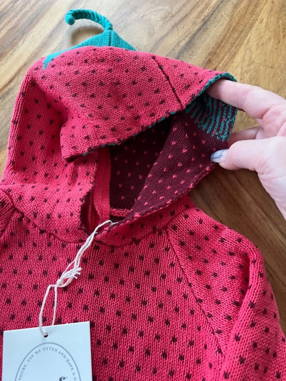 Oeuf Strawberry Hoodie - Picture 2 of 6